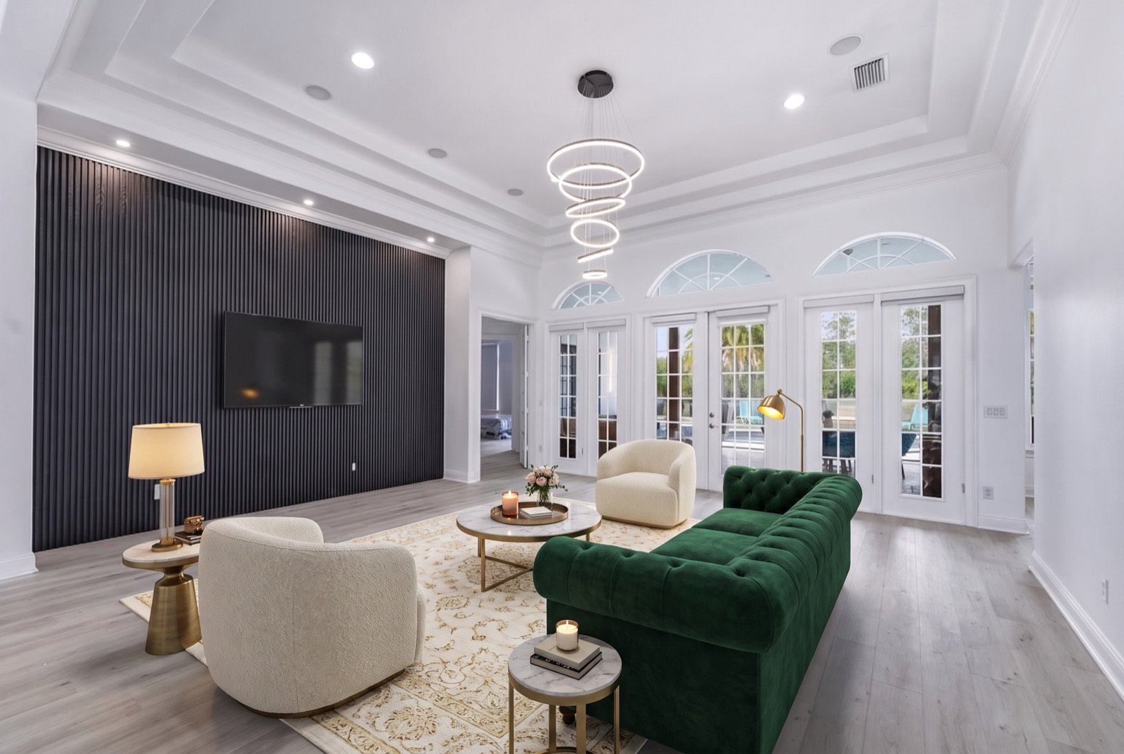 Living room after virtual staging